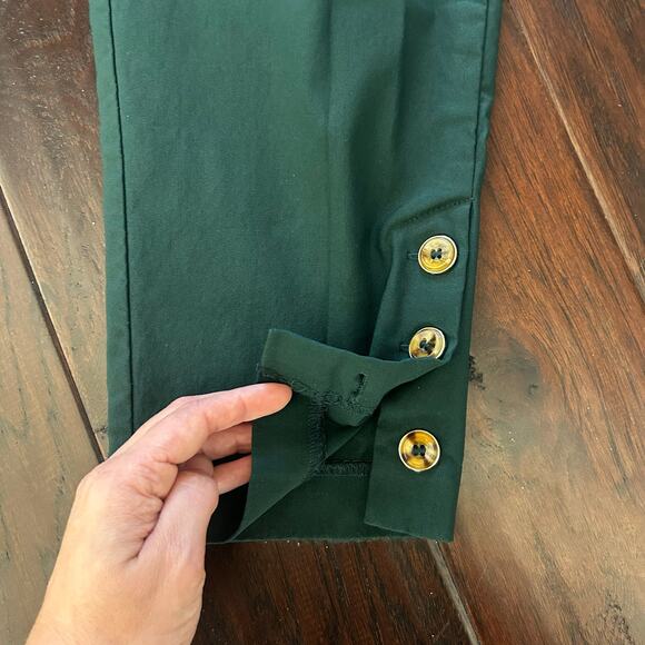 Roz & Ali Size 16 Green Pull-on ankle straight leg pants Career Workwear Classic - Picture 9 of 9